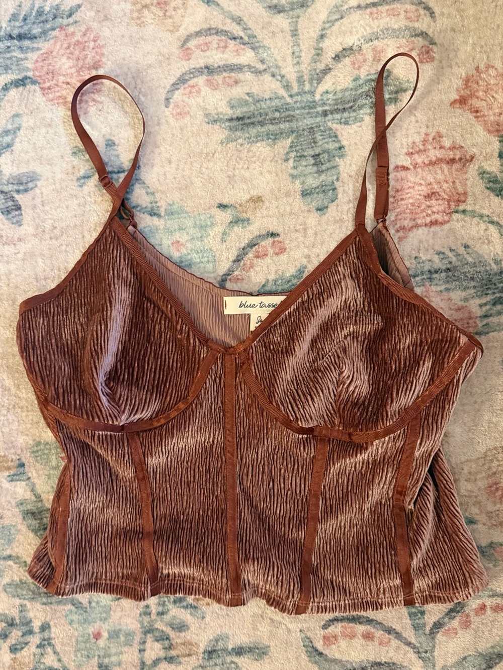 ANTHROPOLOGIE Corset-style crop top